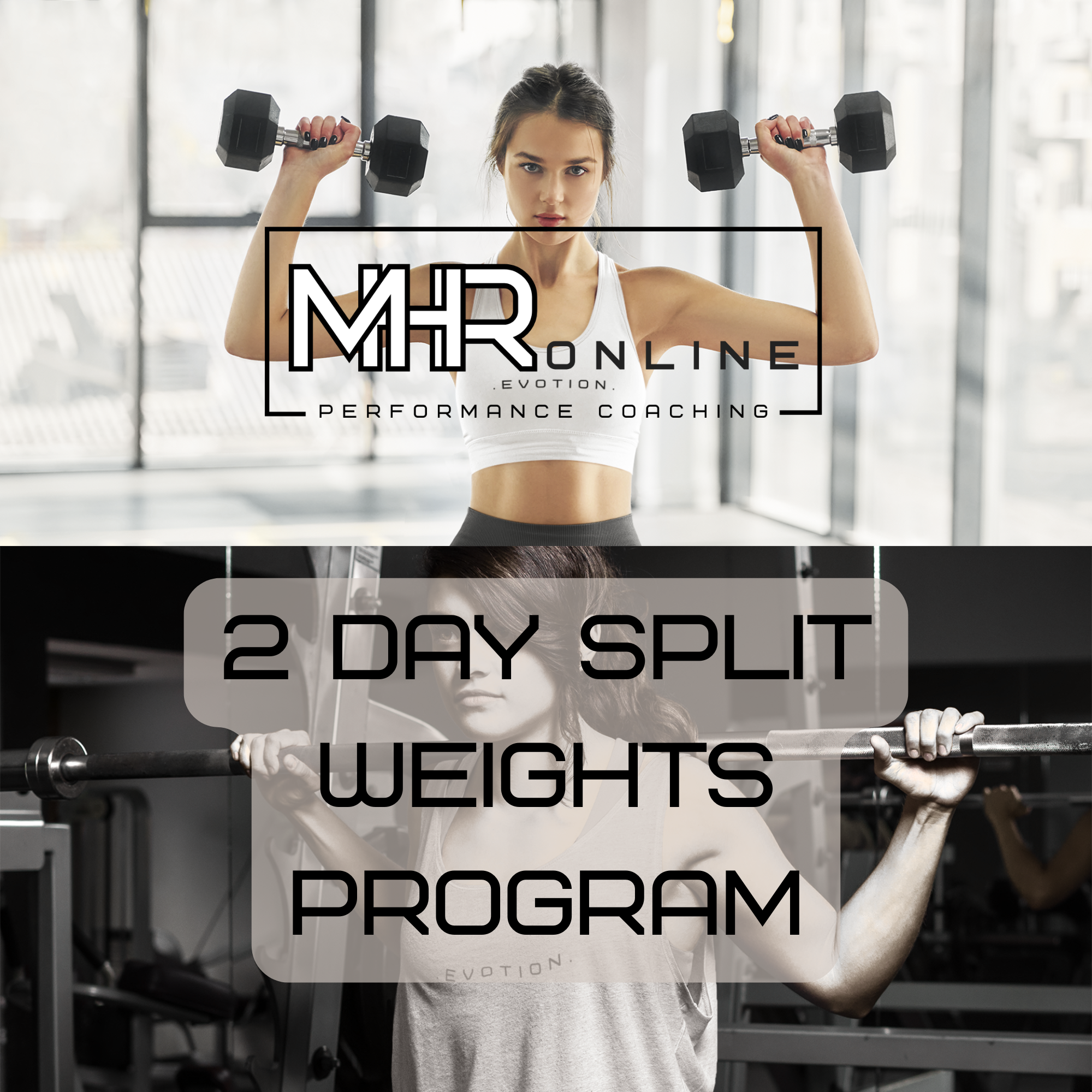 2 Day Split Training Program - 12 Week Plan